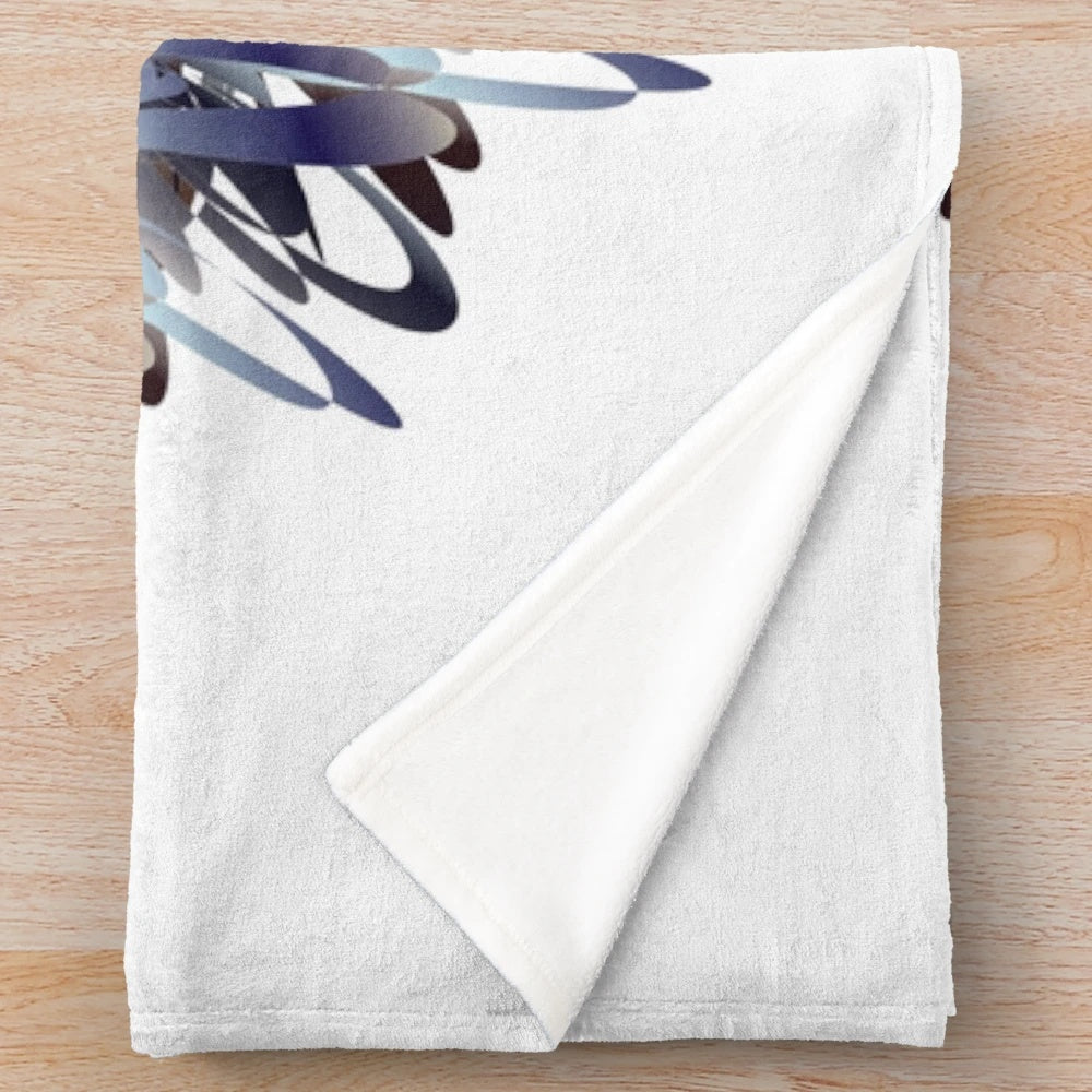 Stylish designer plush blanket with vibrant patterns