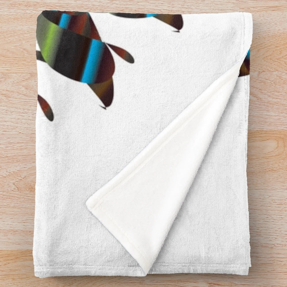 Stylish and vibrant designer's plush blanket