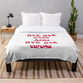 Stylish designer's plush blanket with vibrant pattern