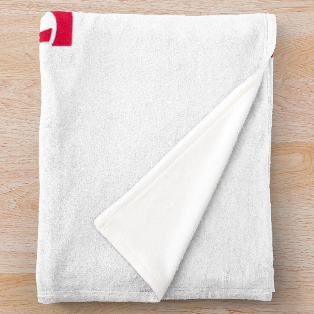Stylish designer's plush blanket with vibrant pattern
