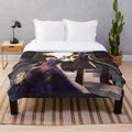 Devil May Cry inspired fan art plush blanket featuring Dante, Vergil, and Nero