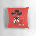Django Unchained-inspired movie pillow featuring the iconic film's imagery