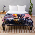 Donald Trump Plush Blanket for Cozy Home Decor