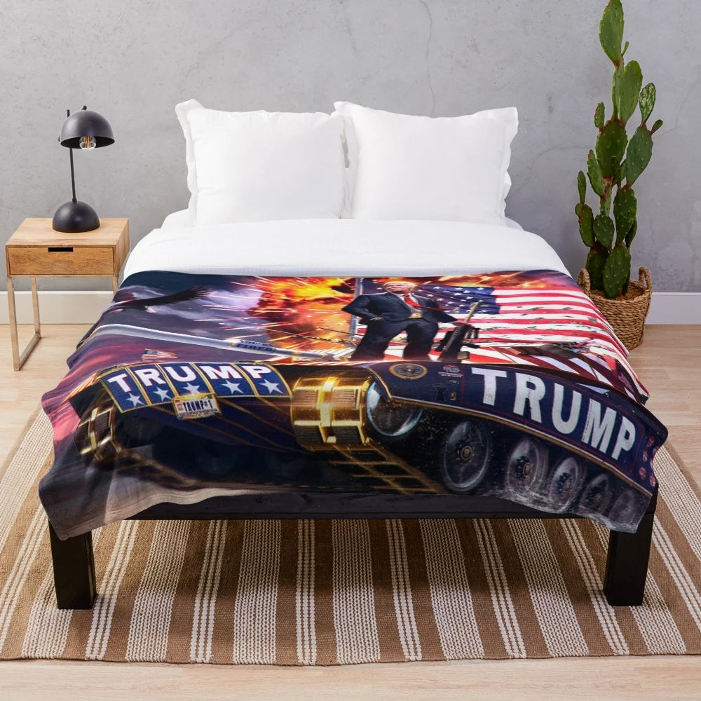 Donald Trump Plush Blanket for Cozy Home Decor