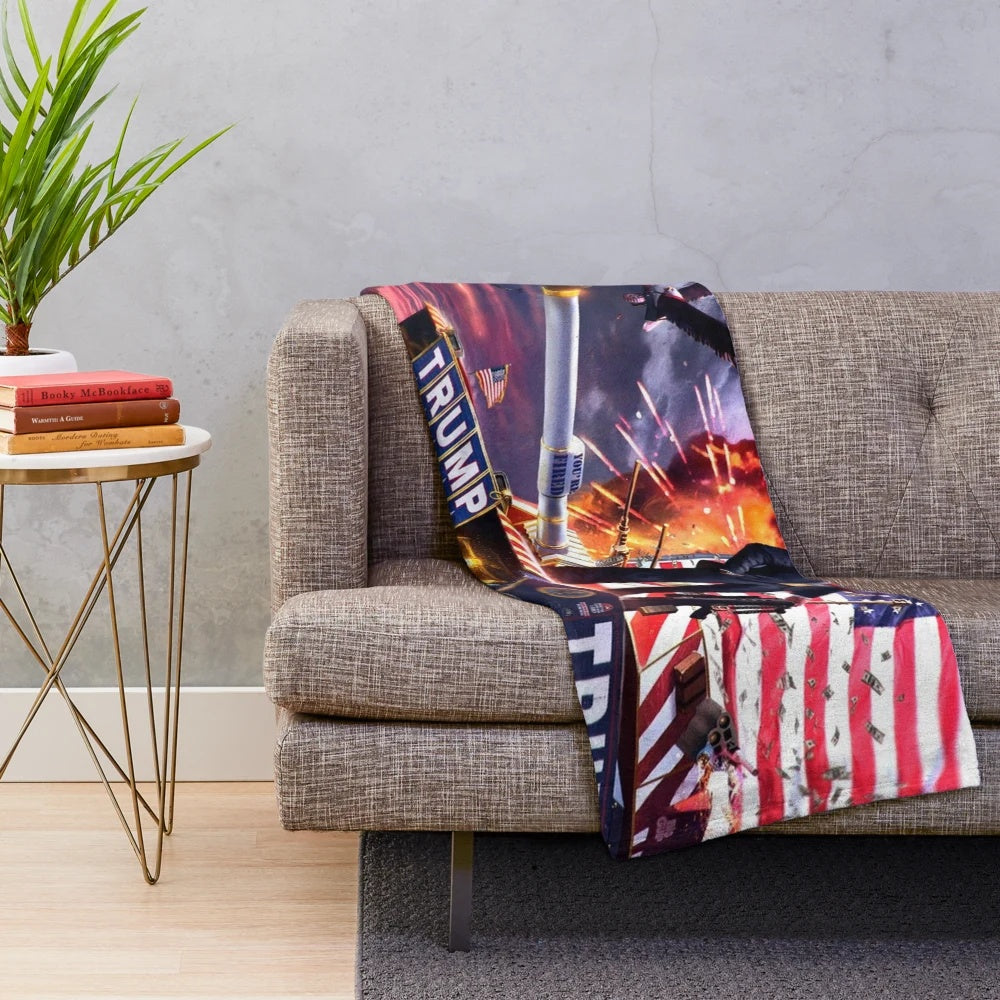 Donald Trump Plush Blanket for Cozy Home Decor