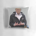Donald Trump Pillow with YG Bompton Hand Sign Design