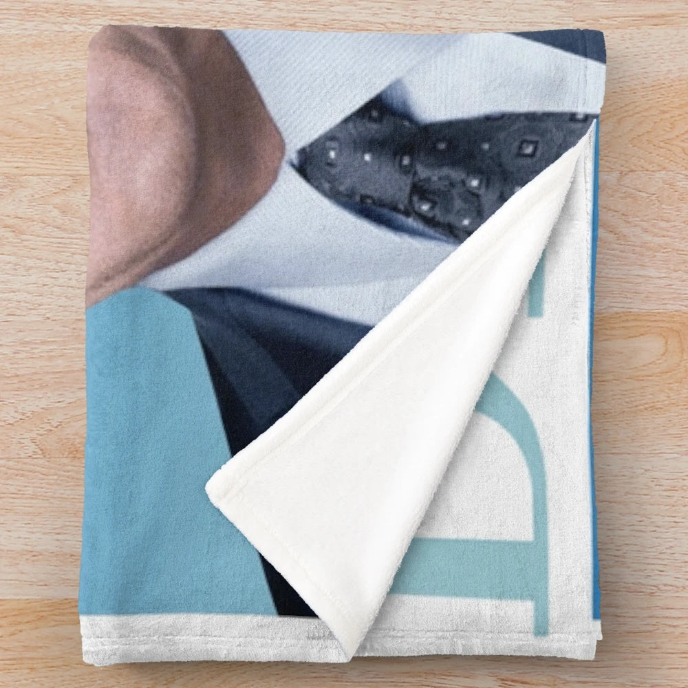 Dr. Phil inspired plush blanket with meme design