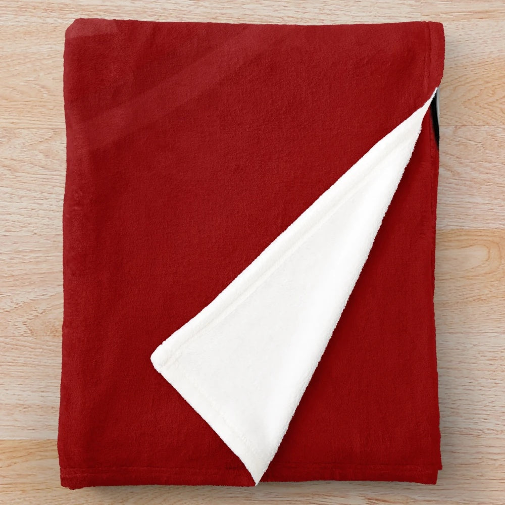 Ducati-inspired plush blanket featuring the iconic Ducati logo and design elements