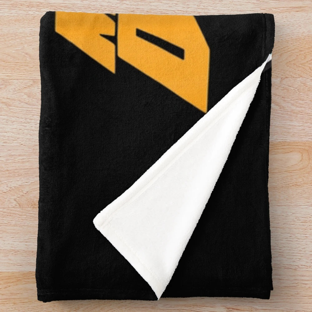 Vibrant duck graphic design plush blanket for hockey enthusiasts