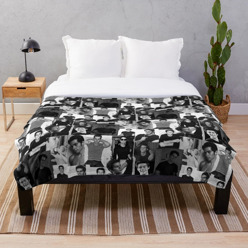 Dylan O'Brien Inspired Plush Blanket