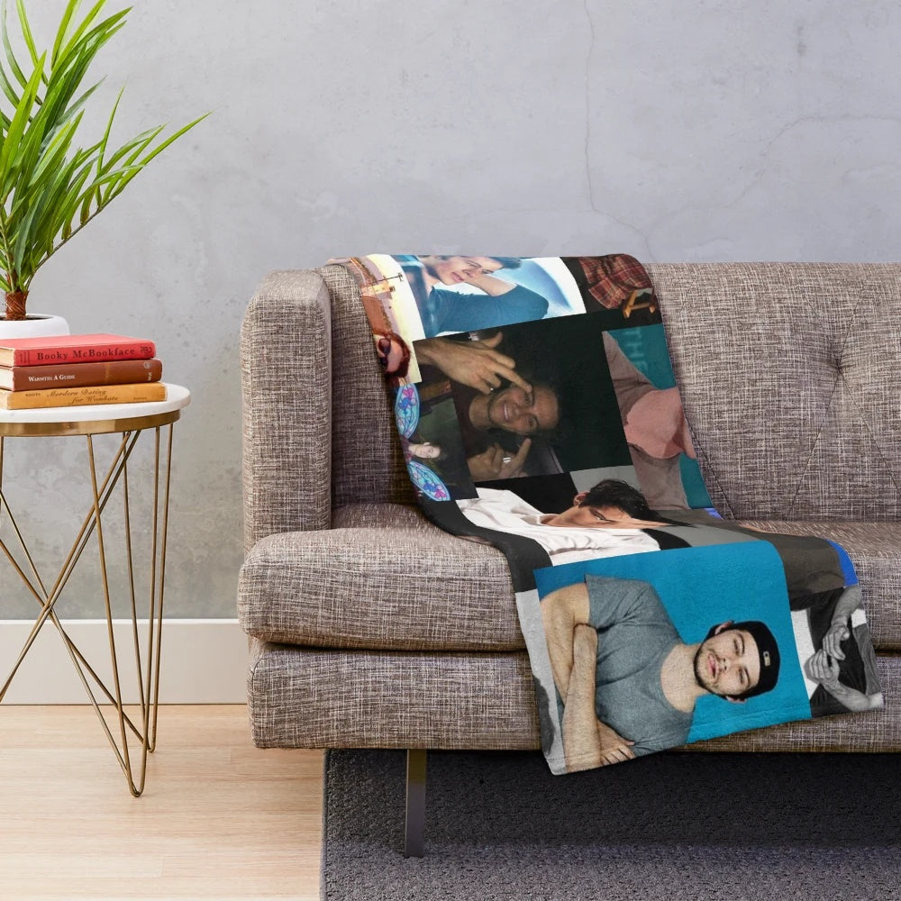 Dylan O'Brien Inspired Collage Plush Blanket