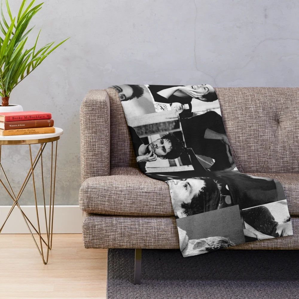 Dylan O'Brien Plush Blanket with Collage Design