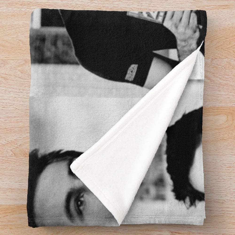 Dylan O'Brien Plush Blanket with Collage Design