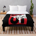 EVA-01 inspired plush blanket for anime fans
