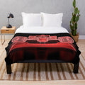 F1 racing car blueprint plush blanket