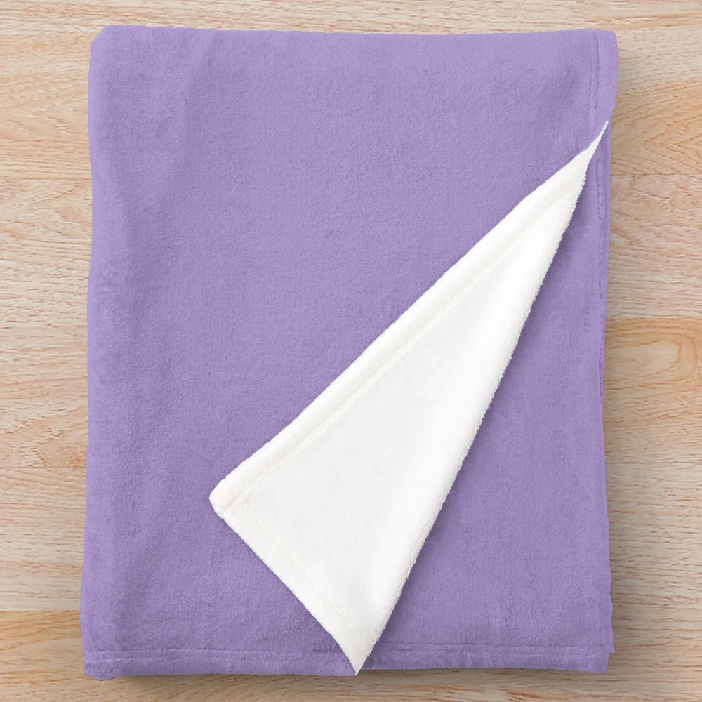 Feminist plush blanket with retro art design