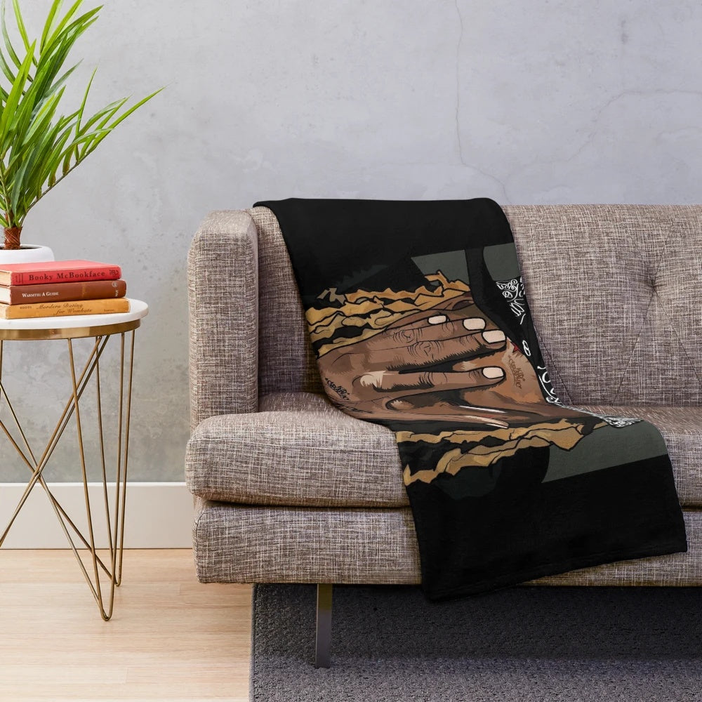 Fetty Wap inspired plush blanket with cool graphic design