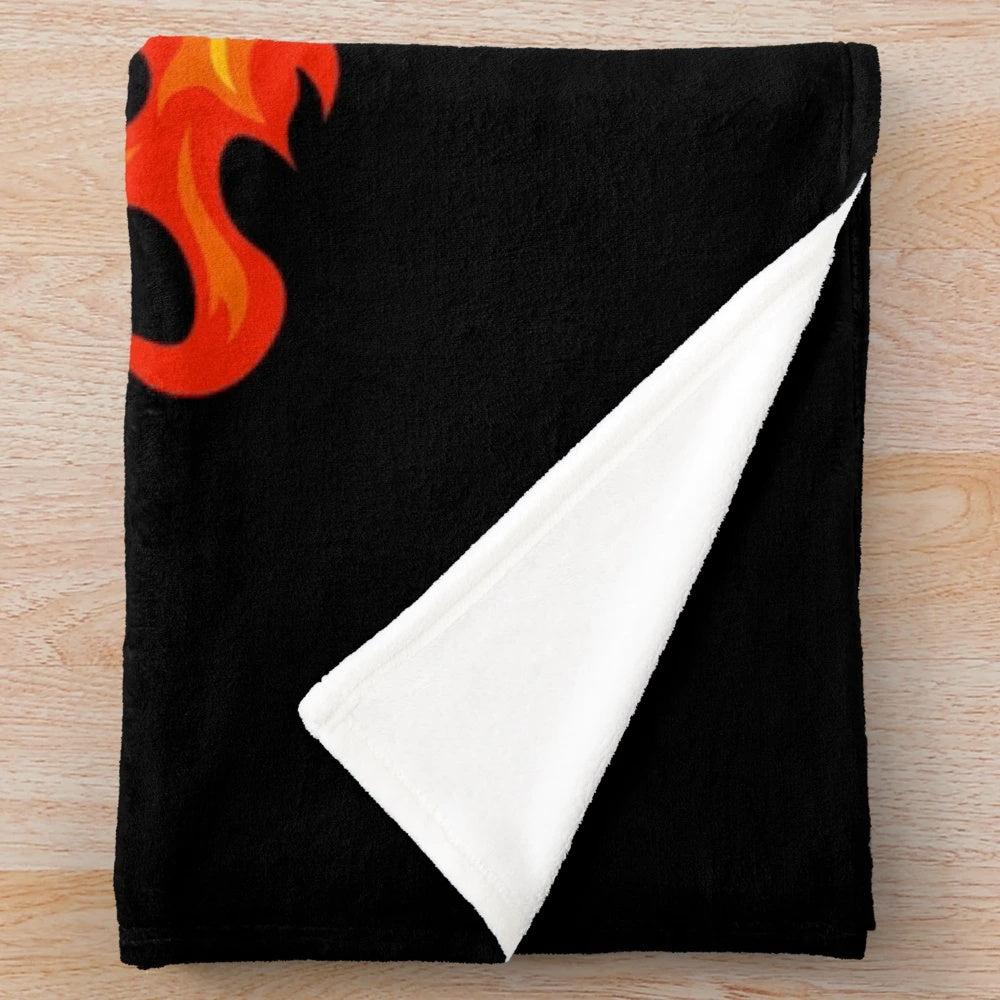 Plush blanket featuring a stylish and badass design for financial advisors