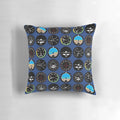 Decorative flight instruments pillow featuring a classic aviation pattern design