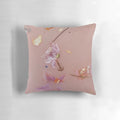 Vibrant floral pattern decorative pillow with Harry Styles and One Direction themes