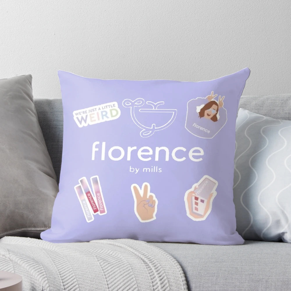 Plush florence by mills themed pillow featuring a cozy design