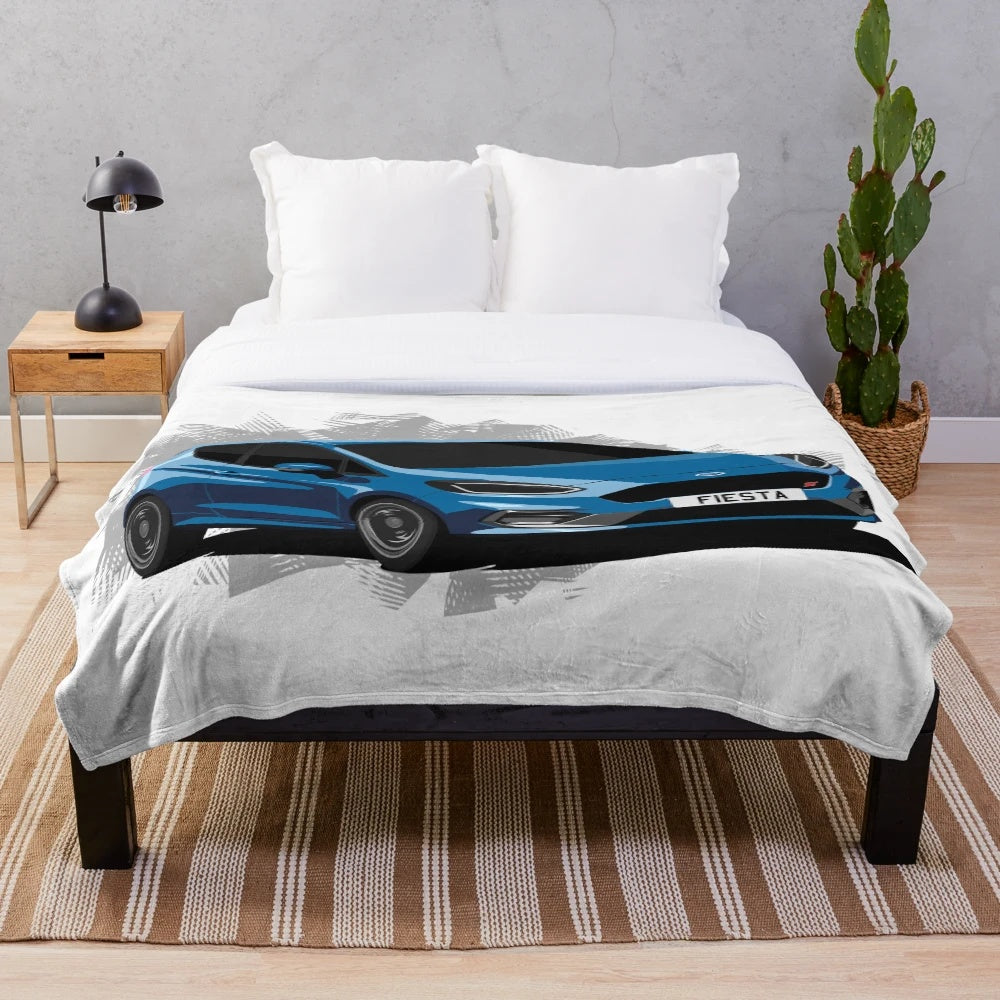 Ford Fiesta ST inspired plush blanket