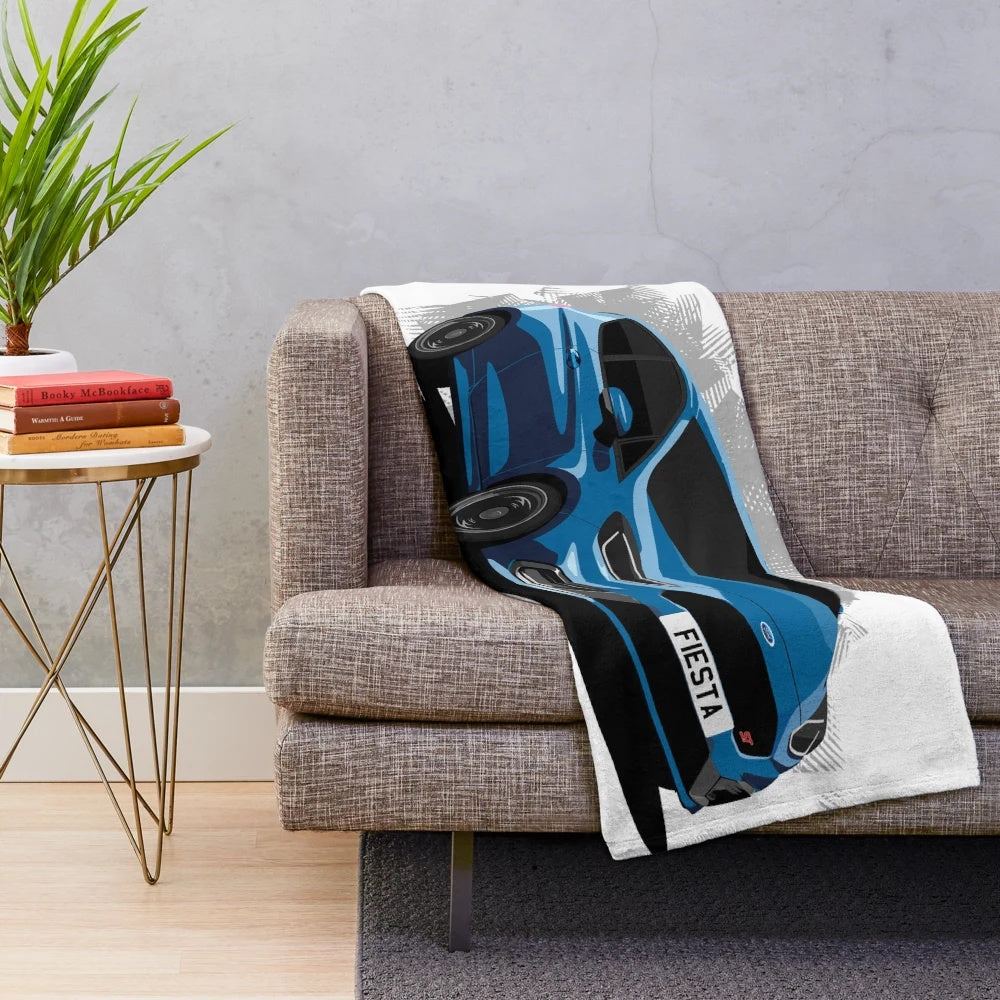 Ford Fiesta ST inspired plush blanket