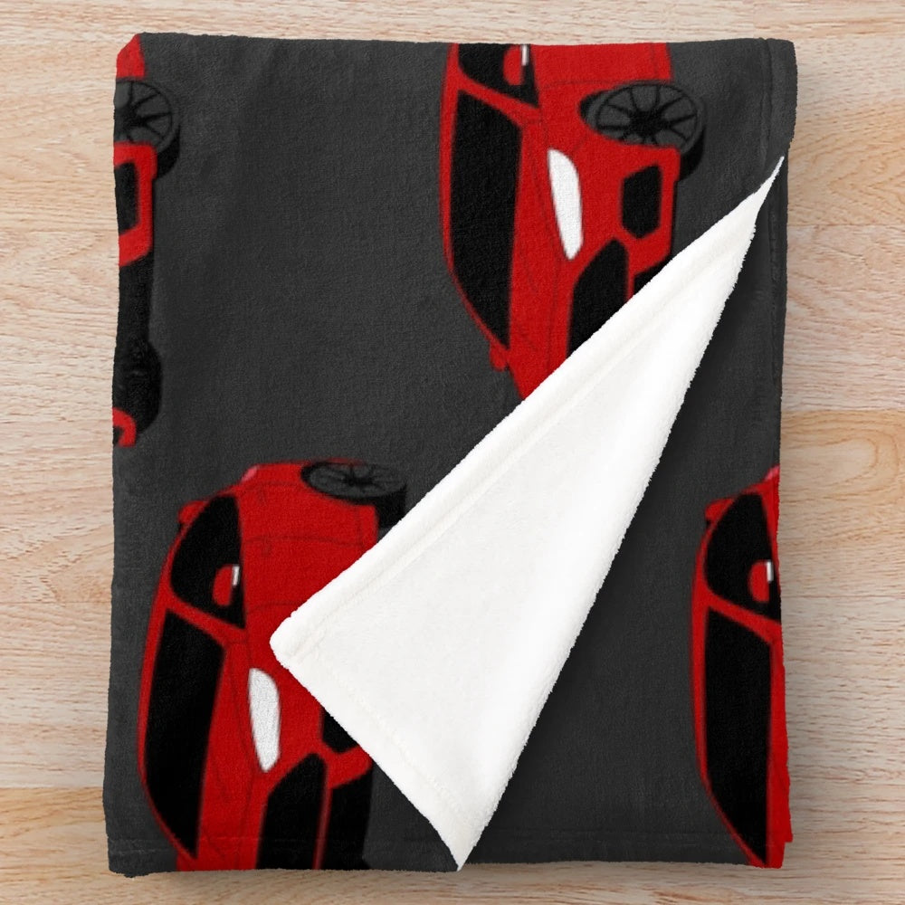 Ford Focus RS MK3 Drawing Plush Blanket