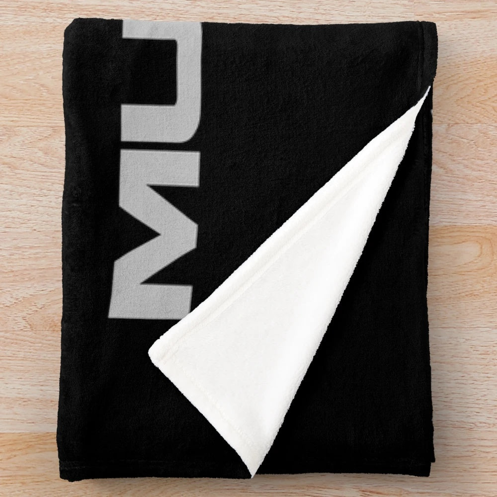 Ford Mustang logo design plush blanket