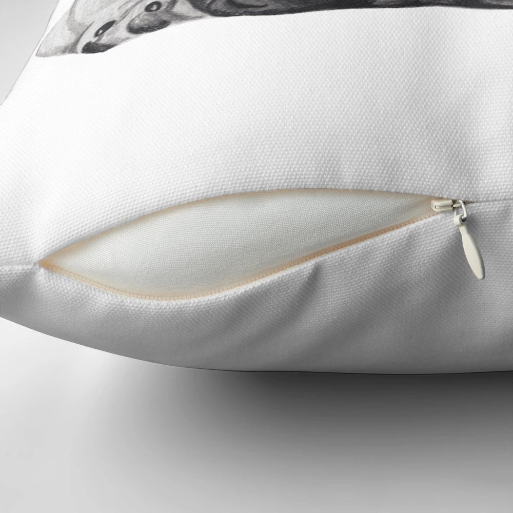A vibrant, high-quality pillow featuring an artistic depiction of a French Bulldog.