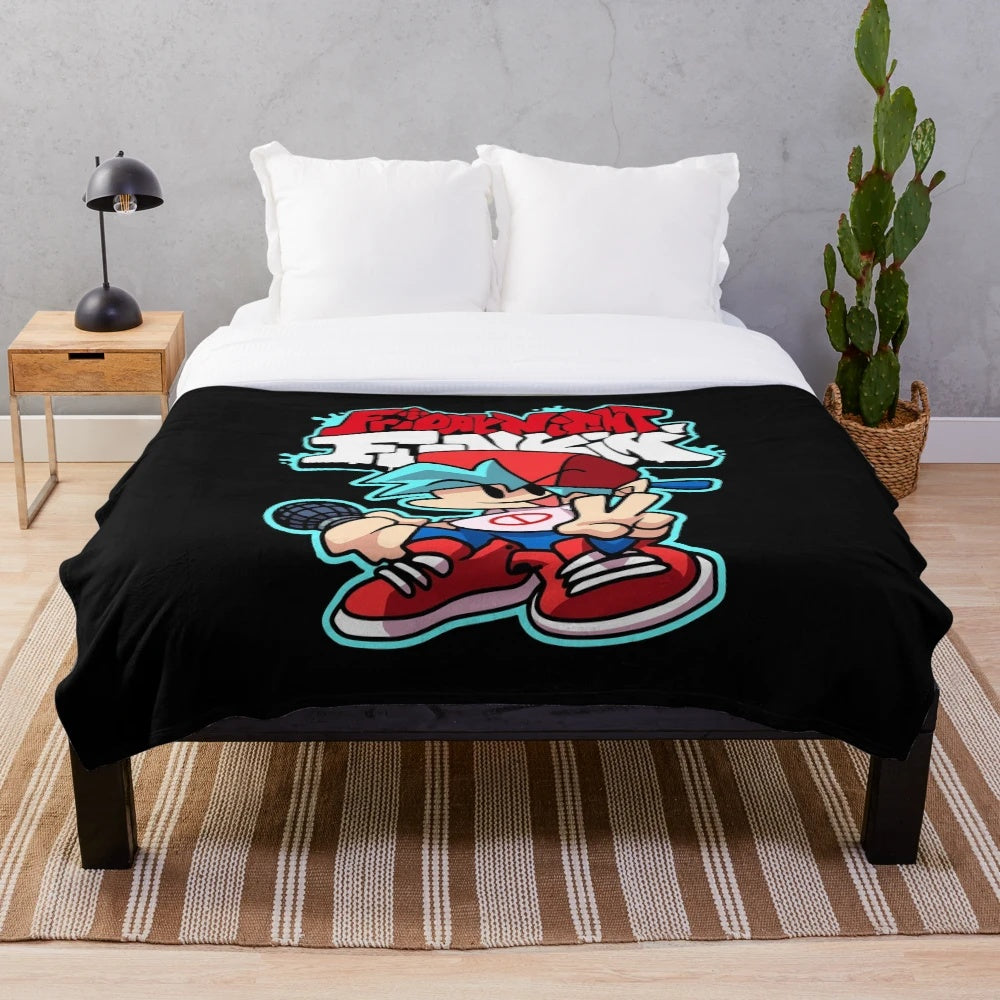 Friday Night Funkin Boyfriend Plush Blanket