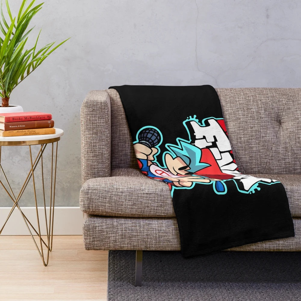 Friday Night Funkin Boyfriend Plush Blanket