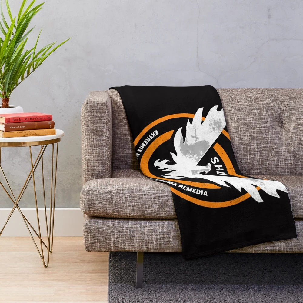 Plush blanket featuring the grunge logo from the video game The Division