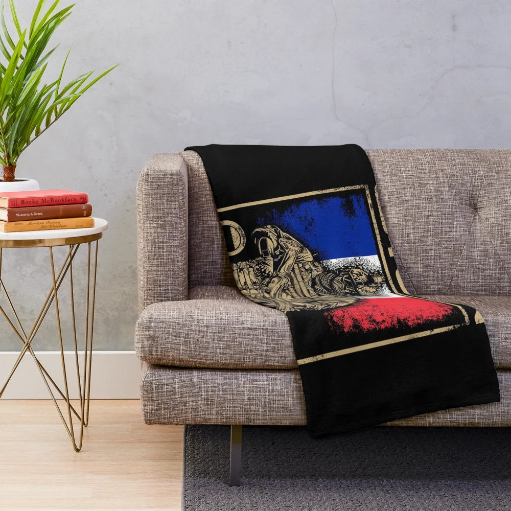 GIGN Inspired Plush Blanket for Military Enthusiasts and Gamers