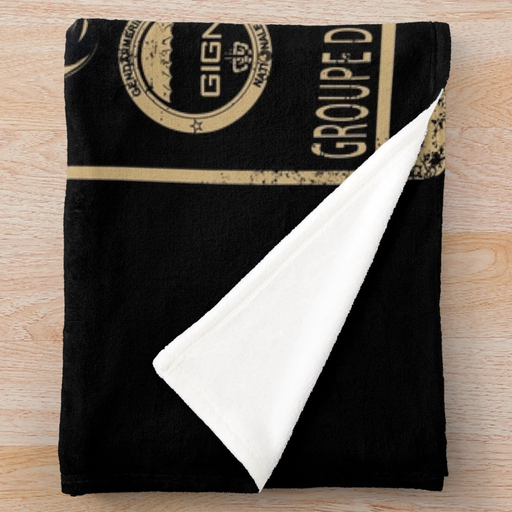 GIGN Inspired Plush Blanket for Military Enthusiasts and Gamers