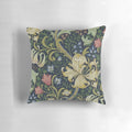 Decorative pillow featuring the iconic Golden Lily pattern by designer William Morris