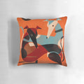 Greyhound Pair Pillow with Elegant Design for Home Decor