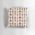 A plush pillow featuring characters from the hit Broadway musical Hamilton