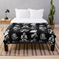 Helene Fischer inspired plush blanket with a collage design featuring the German pop star