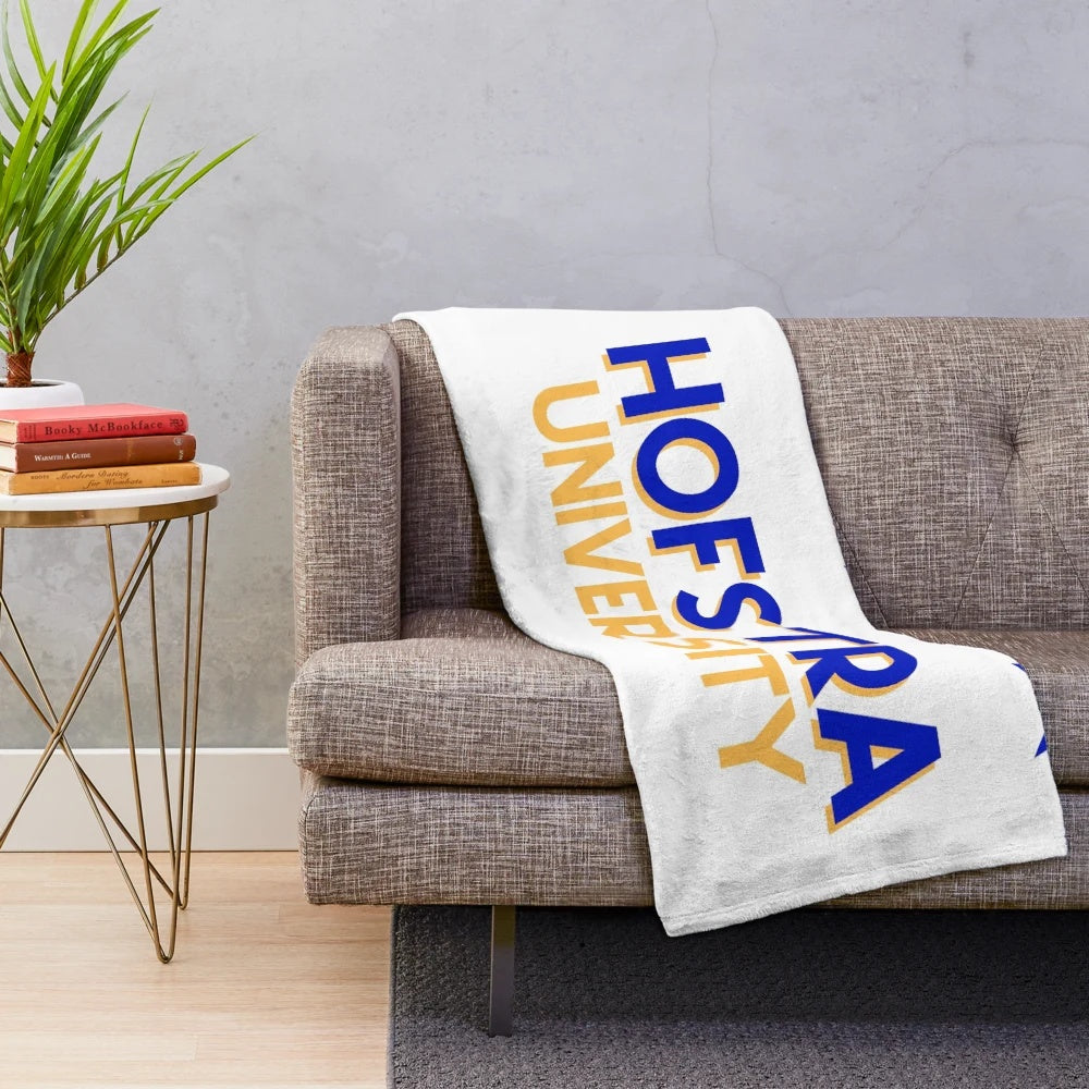 Hofstra University inspired tie dye plush blanket