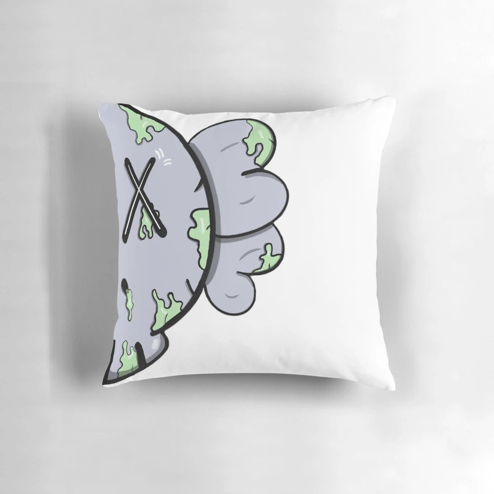 Luxury designer pillow with hypebeast-inspired urban style