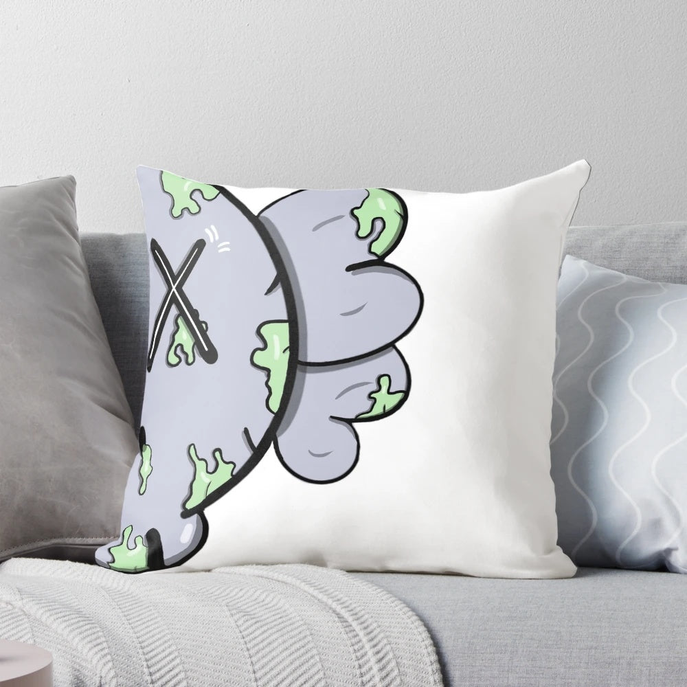 Luxury designer pillow with hypebeast-inspired urban style