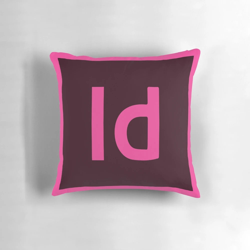 Indesign-inspired cushion pillow with a modern, creative design