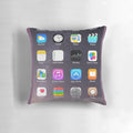iPhone Homescreen Themed Decorative Pillow