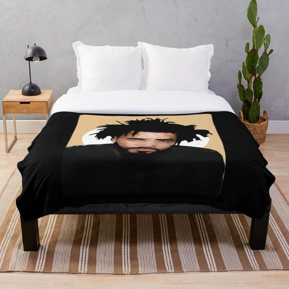 J Cole Inspired Plush Blanket