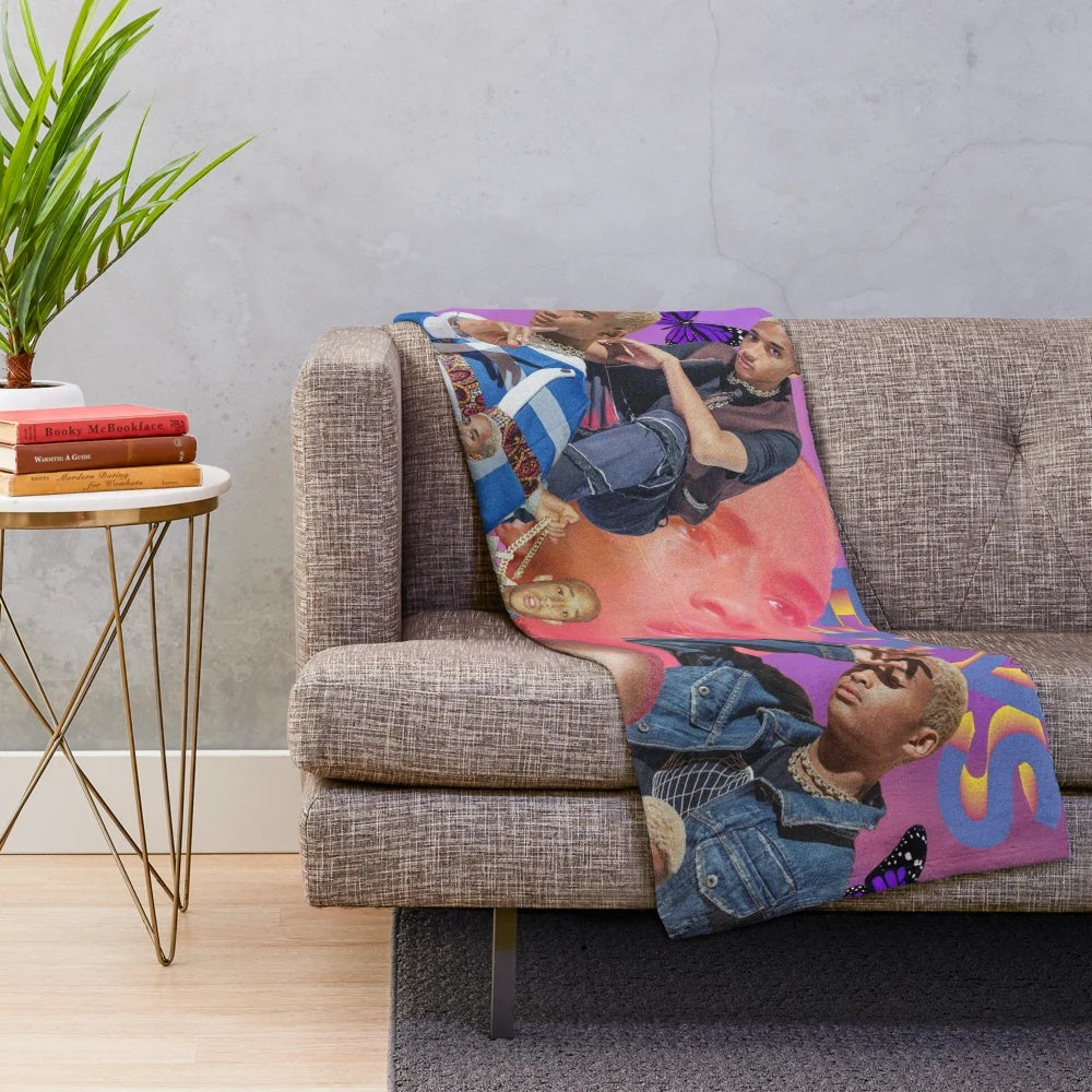 Cozy Jaden Smith plush blanket for home decor and music fans