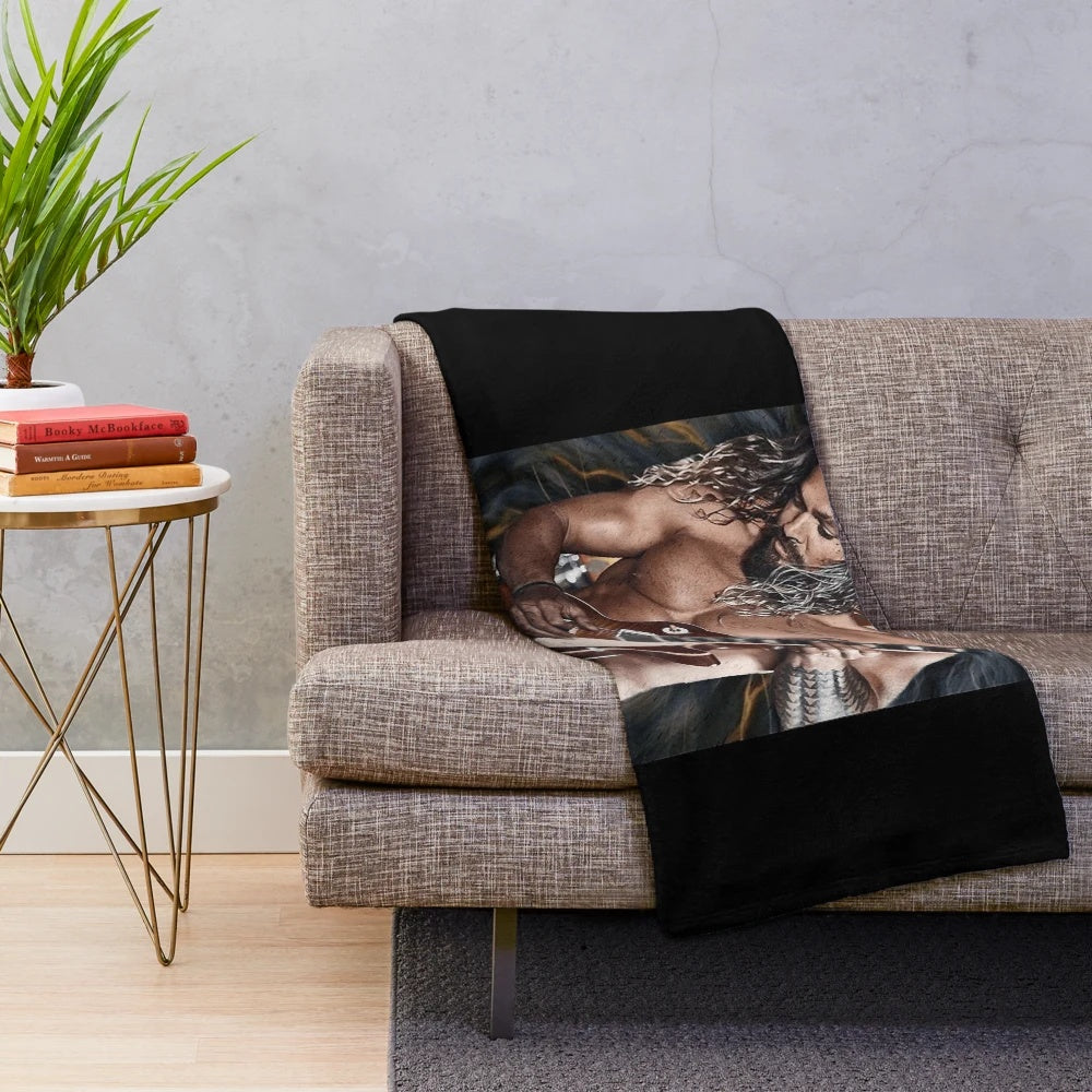 Jason Momoa inspired DC Comics Justice League classic plush blanket
