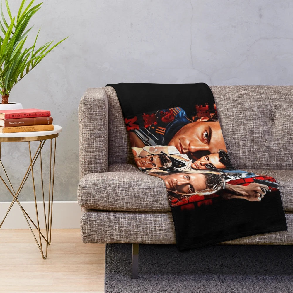 Jean Claude Van Damme inspired plush blanket