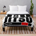Jiu jitsu plush blanket with never give up motto design