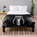 JTHM plush blanket with dark, gothic artwork inspired by Jhonen Vasquez's iconic comic series